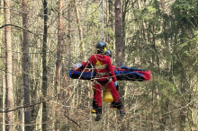 Kirchbach-Zerlach: Südoststeirer nach Forstunfall mit Hubschrauber gerettet