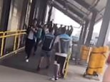 Appalling moment Amazon warehouse bosses lock delivery drivers out of Oklahoma warehouse as TORNADO approached and sirens blared