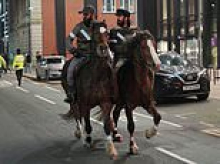 Revealed: The true story of the 'horsemen of the Ayatollah' who rode to defend pro-Iranian supporters in Manchester - sparking claims of a 'sharia police patrol': IAN GALLAGHER