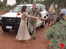 Queen Mary and King Frederik touch down in Uluru for first public appearance of historic six-day Aussie tour