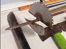 Horrifying photo shows medieval homemade weapon seized from lawless Outback town of Wadeye - as wild videos show child gang warfare