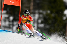 Ženski veleslalom v Åreju: vodi Camille Rast