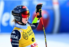 Po prvi vožnji vodi Mikaela Shiffrin, tudi Ana Bucik Jogan v finalu