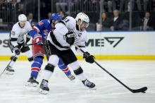 Kopitar se je s podajo in zmago poslovil od Madison Square Gardna
