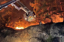 Waldbrand in Graz: Einsatzkräfte üben für den Ernstfall