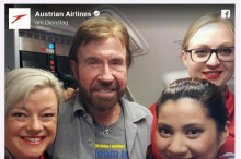 Erinnerungen: Als Chuck Norris plötzlich ganz privat auf dem Grazer Flughafen landete
