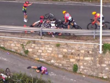 Grozljivka na ženski dirki Milano – Sanremo #video