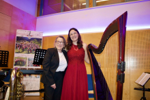 Gelernt hat sie in der Formel 1: Steirerin baute Harfe aus Carbon