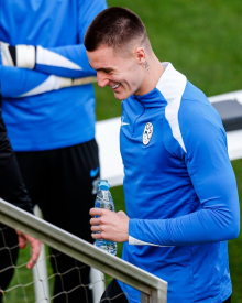 Nogometaši opravili nov trening, Oblak in Šeško zapustila Brdo