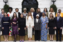 TAMARA VUČIĆ SA MELANIJOM TRAMP Pozdrav na srpskom u Beloj kući: Prve dame Srbije i Amerike srele se u Vašingtonu