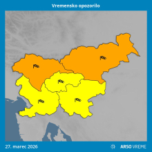 Veter pozvročil veliko škode. Zvečer bo okrepljen vztrajal na severu države.