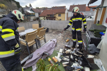 Beim Heimkommen: Voitsbergerin bemerkte Brand auf ihrem Balkon