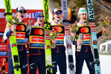 Skifliegen: Österreich gewann Männer-Teambewerb in Planica