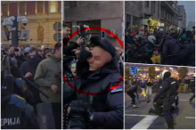 DIVLJALI, LOMILI, SKANDIRALI TERORISTIČKOJ UČK?! Blokadersko nasilje bez presedana: Metalnom šipkom tukli policajca u glavu ŠTA SE SVE DEŠAVALO ISPRED REKTORATA