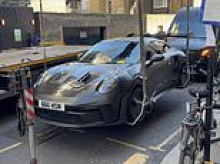 Moment 'millionaire Saudi businessman's £300,000 Porsche' is impounded after ignoring parking ticket