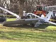 Miracle survival as plane loses power and crashes into popular Philadelphia park