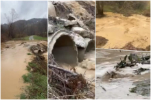 HAOS KOD IVANJICE USLED OBILNIH PADAVINA! Izlio se bujični potok, ugrožen i lokalni ribnjak! Meštani u strahu (FOTO)