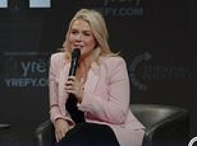 Dramatic moment question is shouted down at Erika Kirk's TPUSA event, but Karoline Leavitt comes to rescue