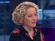 Cathy Newman weeps during her last night at Channel 4 as she interviews parents of girl who took her own life through suicide forum