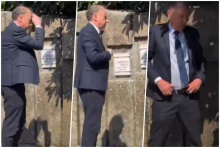 EVO KRSTIMO SE I GLEDAMO SNIMAK REKTORA ĐOKIĆA KOJI - NE UME DA SE PREKRSTI! Namešta pantalone, ne zna gde je levo (VIDEO)