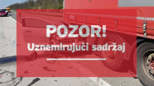 FOTO STRAVA NA A3 Autom se zabio u kamion koji je stajao u koloni. Poginuo muškarac (65)
