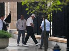 Donald Trump emerges from White House for first time since incredible rescue mission to save downed airman