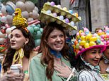 New Yorkers step out in their most extravagant Easter bonnets as colorful creations and adorable animals take over the streets of Manhattan