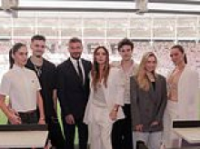 Victoria Beckham shares gushing tribute to husband David at his Inter Miami's stadium opening as whole family put on united display amid ongoing feud with son Brooklyn