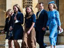 Inside Peter Phillips and Harriet Sperling's royal blended family: After their Easter service debut, how their daughters showed a close bond - and the NHS nurse was inspired by Kate