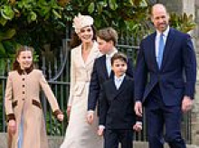 'He's growing up so fast!' Royal fans gush over Prince George, 12, towering over his siblings during Easter service - and he's already nearing his mother's height when she's in heels