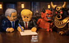 Iranska veleposlaništva z neusmiljenim humorjem nad Trumpa in ZDA: 