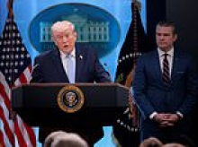 Trump details daring 155-aircraft rescue of downed bloodied airman while vowing to jail 'leaker' who almost blew up rescue plan: 'God was watching'