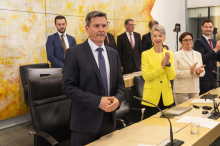 Neuer Landeshauptmann: Daniel Fellner mit 22 von 34 Stimmen zum Landeshauptmann gewählt