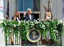 'The Easter Bunny just declared war on the IRGC': Internet reacts to Trump threatening to bomb Iran while standing beside a giant rabbit