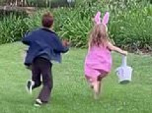 Like mother, like daughter! How Lilibet is following in Meghan's footsteps with her love of going barefoot - while Archie was dressed to impress for Easter