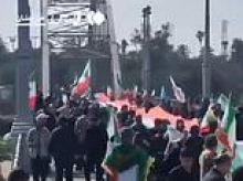 Iranians form human chains around power plants and bridges in regime propaganda videos published hours before Trump's 'end of civilisation' deadline