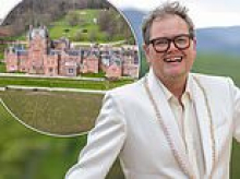 Alan Carr is days away from getting the keys to £3.25million Traitors-style Scottish castle he plans to renovate for TV show - complete with 17 bedrooms, a private chapel and 106-acre gardens