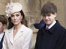 Sweet moment between 'Britain's most eligible bachelor' Earl of Wessex and his cousin-in-law the Princess of Wales as she proves he's firmly in the royal fold during his rare Easter outing