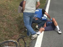 Voznik, ki je zbil Mikela Lando s kolesa, izključen z dirke