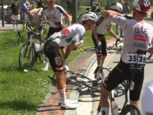 Kako hudo jo je skupil Pogačarjev kolega?