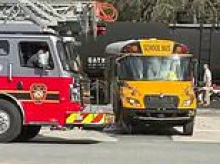 Terrified screams ring out after school bus driver IGNORED warning lights to drive vehicle packed with children into path of oncoming train