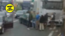 VIDEO Drama kod Karlovca na A1: 'Auto je uletio kamionu, vozači su se počeli svađati...'