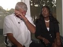 Husband whose wife vanished overboard in the Bahamas bursts into TEARS as lawyer halts interview after he was released from police custody