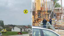 FOTO Mjesto tragedije u Samoboru: Na gradilištu je pala dizalica, zaposlenik stradao