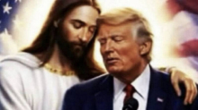 Trump objavio sliku na kojoj ga grli Isus: 'Ljevičarskim luđacima se ovo možda neće svidjeti...'