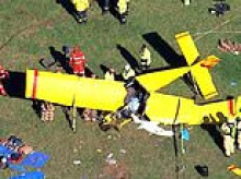 Pilot fighting for life after his light plane crashed into a Berrima paddock in the NSW Southern Highlands