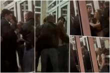 SNIMAK SA MEDICINSKOG JASNO DOKAZUJE KO JE NASILNIK! Pogledajte kako blokaderi ne dozvoljavaju izlazak iz zgrade, prodekanu viču 