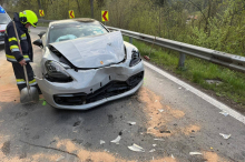 Unfall in Voitsberg: Porsche gegen Polo: Kollision auf der L317