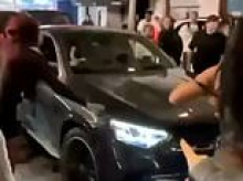 Horrific scenes in Mayfair as female driver ploughs her car into pedestrians near nightclub at 4.30am as shocked crowd looks on