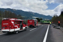 Lkw stand quer: A9 bei Gaishorn mehr als acht Stunden lang gesperrt